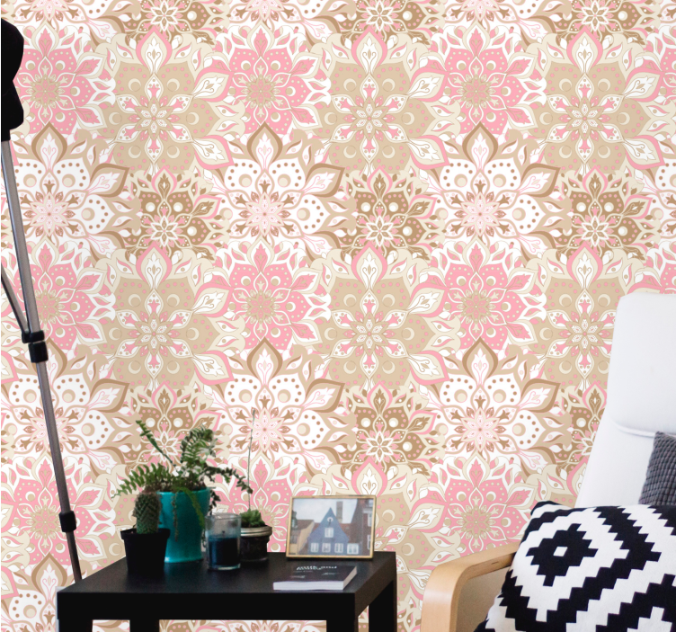 Tapete florale Ornamente floral verzierte eleganz - TenStickers