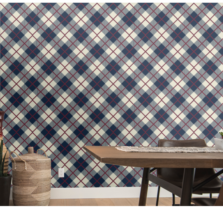Tapete geometrisch argyle-muster - TenStickers