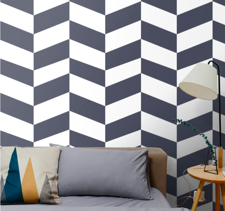 Tapete geometrisch chevron-pfeilformen - TenStickers
