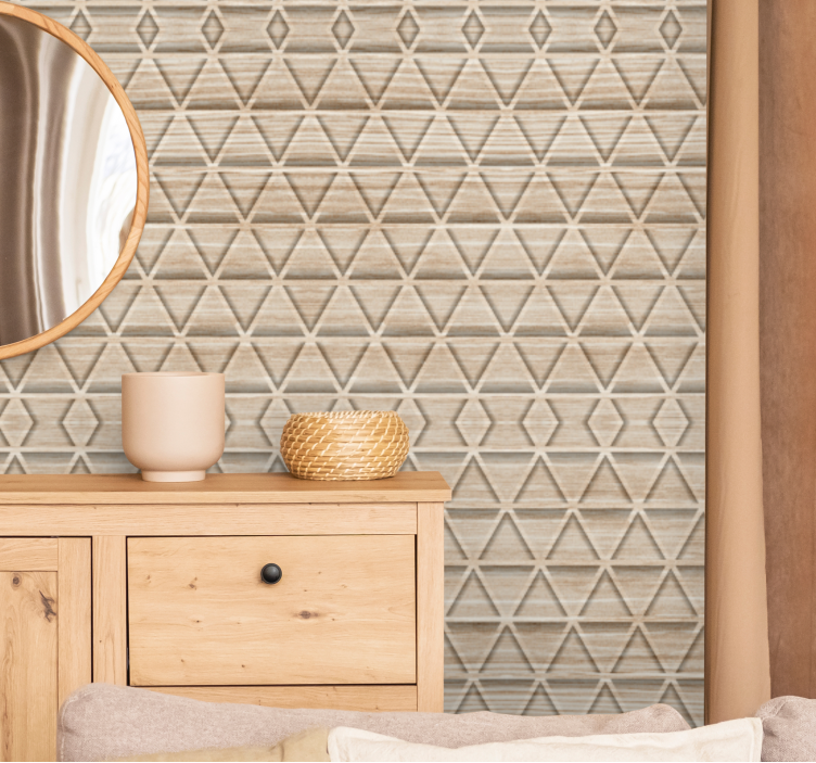 Tapete Dreiecke 3d-texturebenen - TenStickers