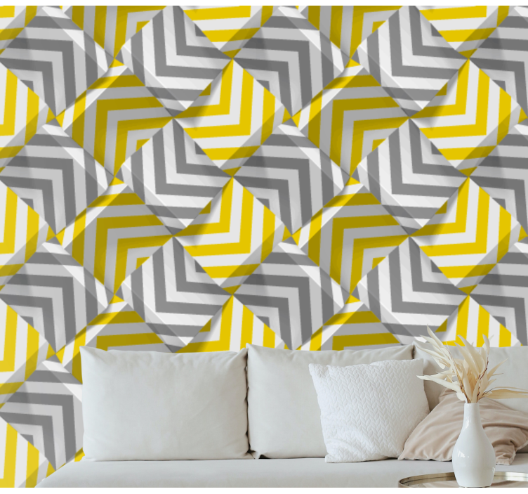 Tapete geometrisch geometrisches chevron-muster - TenStickers