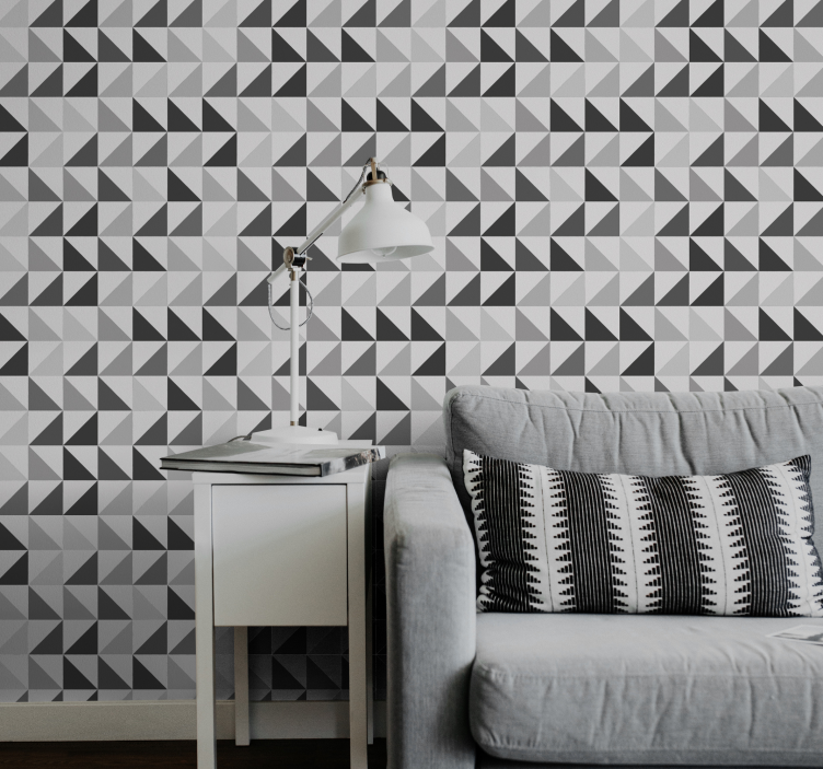 Tapete geometrisch geometrisches dreieck-array - TenStickers