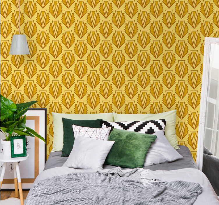 Tapete geometrisch stilvolles chevron-muster - TenStickers