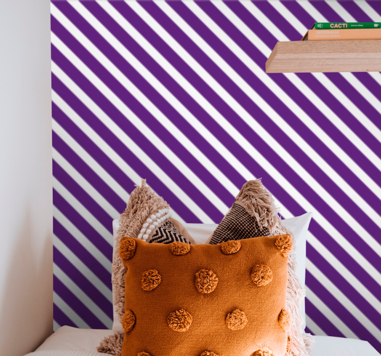 Tapete horizontale Streifen streifenambiente - TenStickers