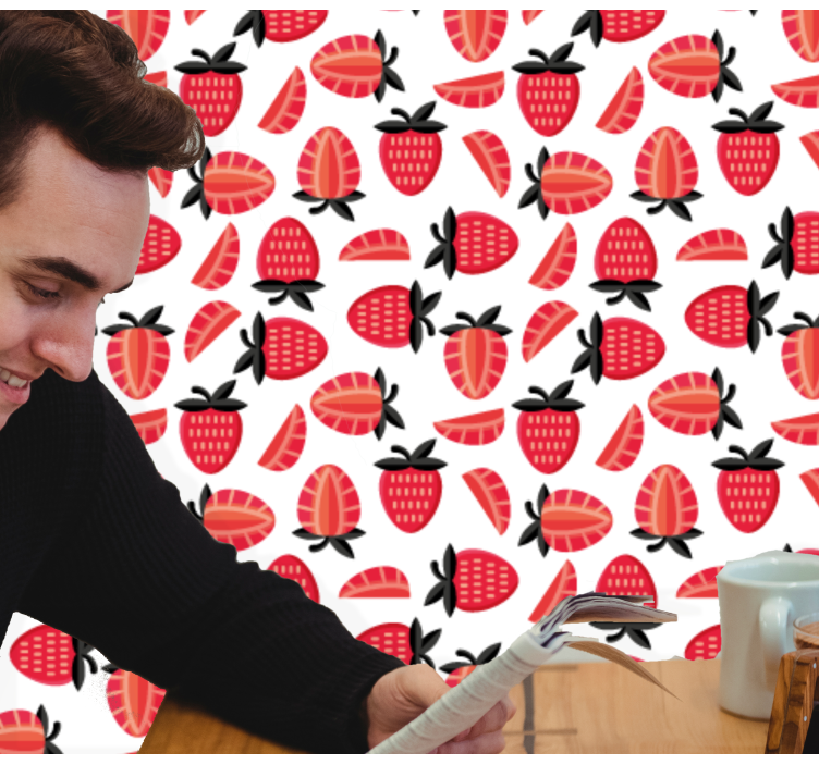 Tapete Natur beerenmuster - TenStickers