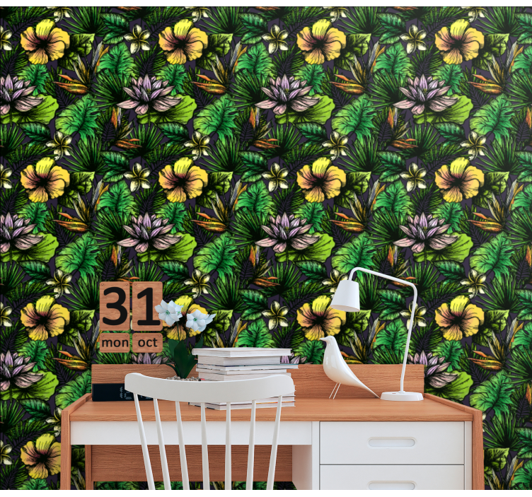 Tapete Natur tropische blüte - TenStickers