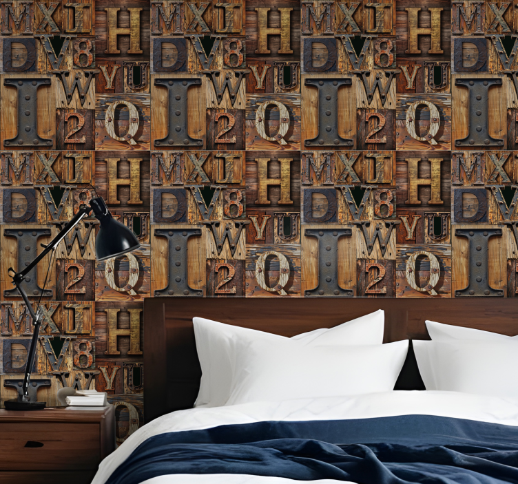 Tapete Schriftzug 3d-effekt - TenStickers