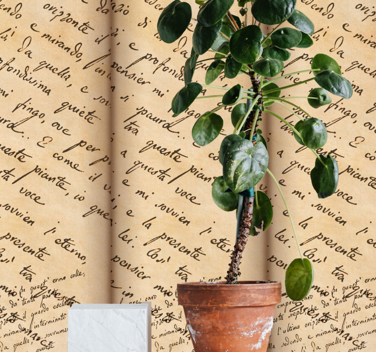 Tapete Schriftzug kursivschrift-motiv - TenStickers