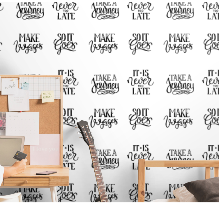 Tapete Schriftzug motivierende zitate - TenStickers