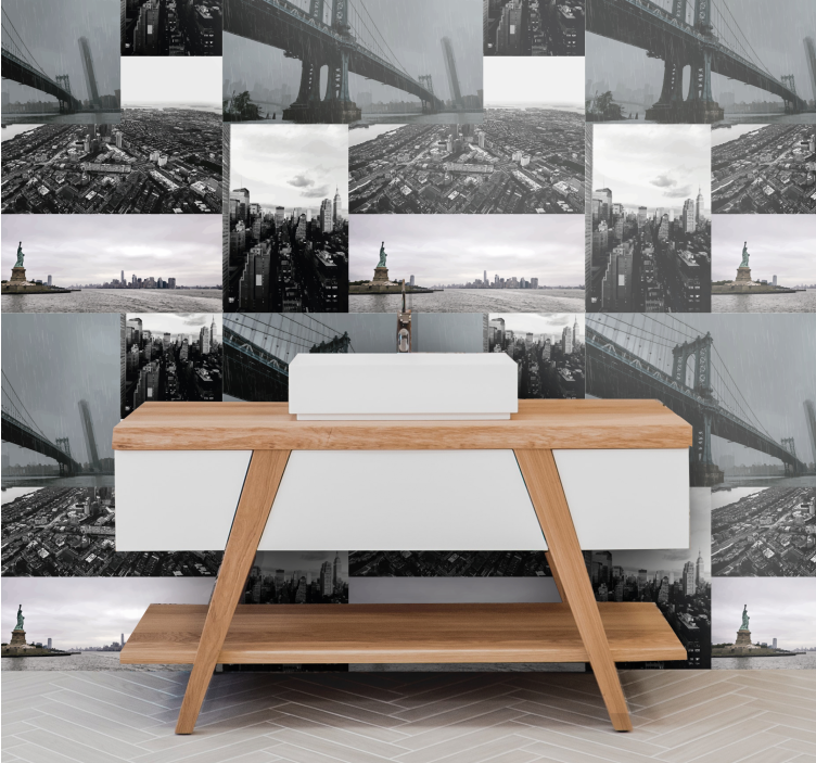 Tapete Städte großstadtmontage - TenStickers