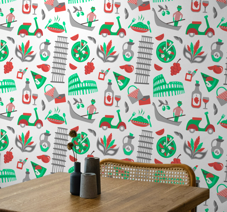 Tapete Städte italienisches kulinarisches abenteuer - TenStickers