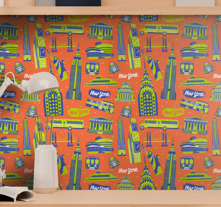 Tapete New York städtische wahrzeichen - TenStickers