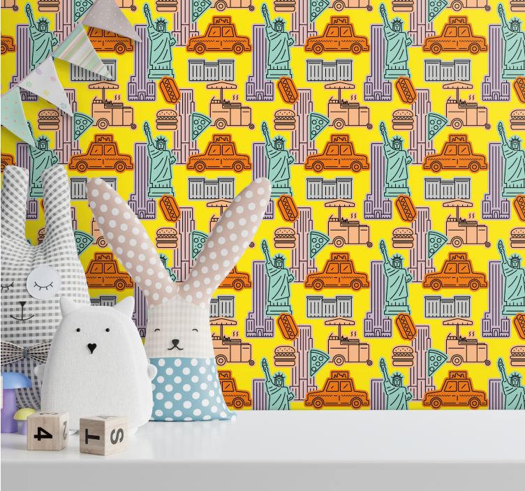 Tapete New York stadttaxi-thema - TenStickers