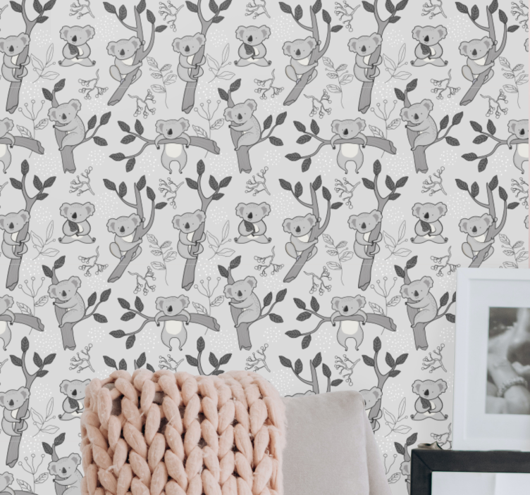 Tapete Tiere koala-muster - TenStickers