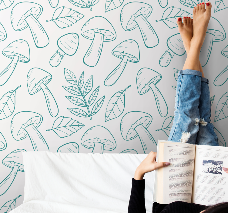 Tapete Tiere pilz umrisse - TenStickers