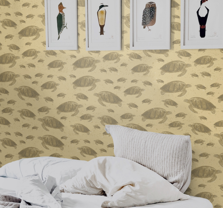 Tapete Meeresschildkröte Muster - TenStickers