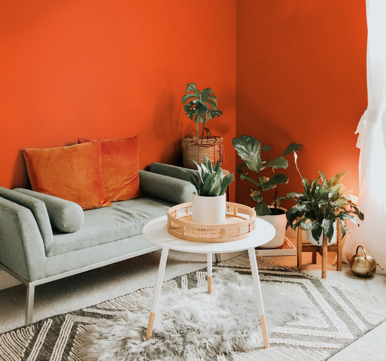 Tapete orange Orange - TenStickers