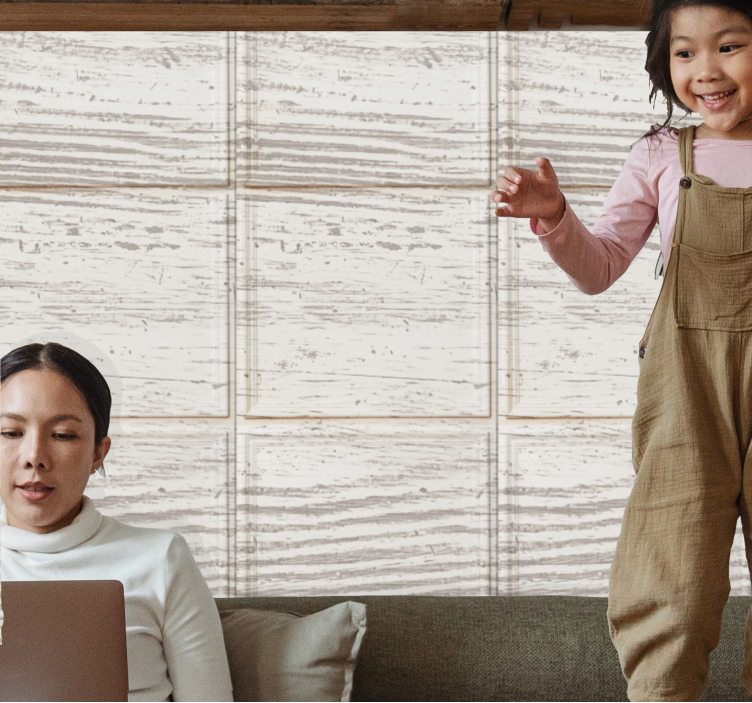 Tapete Stein beiges paneelen-motiv - TenStickers