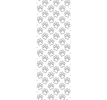 Tapete Katzen pfotenabdruck-design - TenStickers