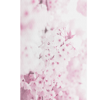 Blumentapete mit hellrosa blumenhintergrund - TenStickers