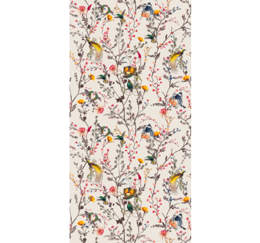 Blumentapete im naturalistischen blumendesign - TenStickers