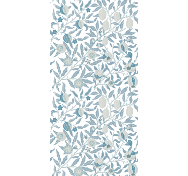 Blumentapete mit blauen blumen im viktorianischen stil - TenStickers