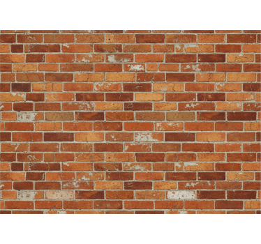 Tapete industriell im orange ziegel design b079mnwqfc - TenStickers