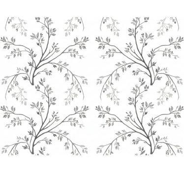 Blumentapete graue sanfte zweige (b0cs6smhcx) - TenStickers