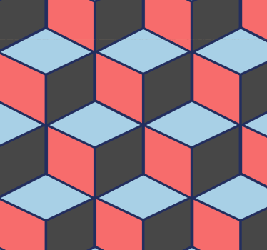 3D Wandtapete Geometrische quadrate 3D - TenStickers