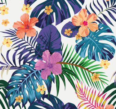 Hawaii bunte Blumen Fototapete Natur - TenStickers