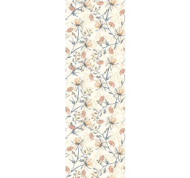 Vliestapeten Korridor Vintage blumendruck - TenStickers