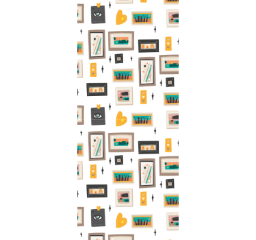Tapete industriell retro-büromotive - TenStickers