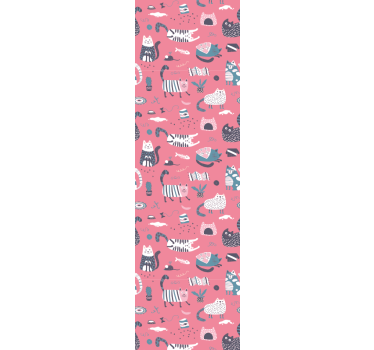 Tapete Katzen verspielte katzenillustration - TenStickers