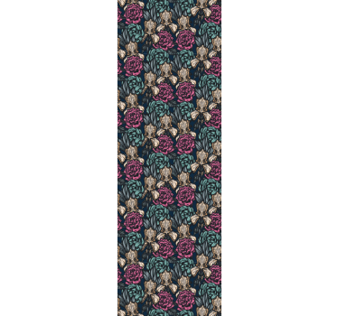 Blumentapete eleganter floraler wandteppich - TenStickers