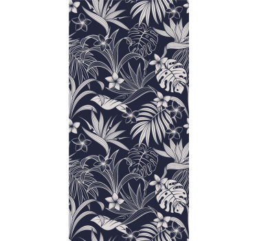 Blumentapete tropisches blumendesign - TenStickers