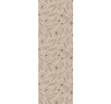 Blumentapete taupe geblümt - TenStickers