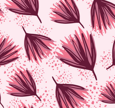Blumentapete rosa mustermotiv - TenStickers