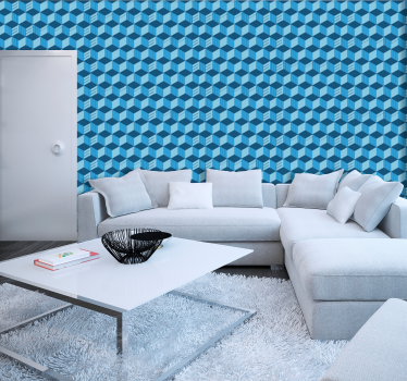 3D Wandtapete Tiefblaue 3D Tapete - TenStickers