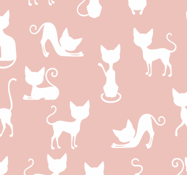 Tapete Katzen katzensilhouette - TenStickers