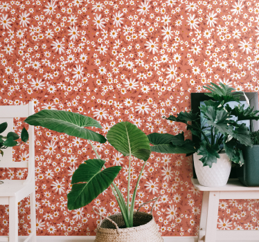 70er Jahre Gänseblümchen Fototapete Natur - TenStickers