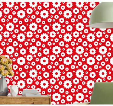 Blumentapete blumenmotiv-display - TenStickers