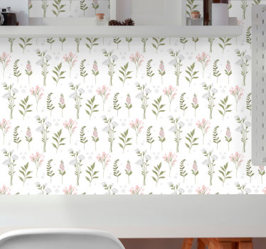 Blumentapete florales eleganzmuster - TenStickers