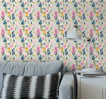 Blumentapete lebendige blumendarstellung - TenStickers