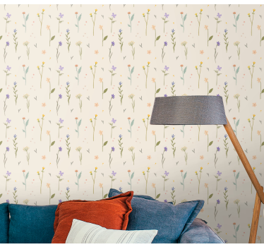 Blumentapete wildblumen-eleganz - TenStickers