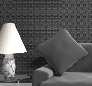 Geometrische 3D Illusion Wohnzimmer Tapete - TenStickers