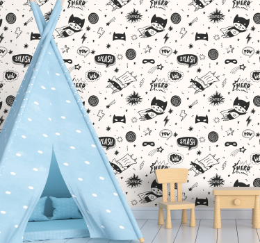 Jugendzimmer Rapete Onomatopoeia comic textur - TenStickers