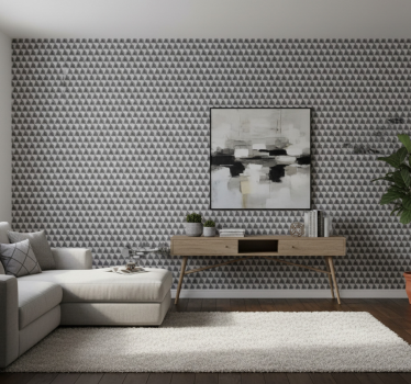 3d tapete mit grauem würfelmuster - TenStickers