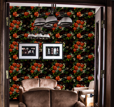 Blumentapete florale eleganz - TenStickers